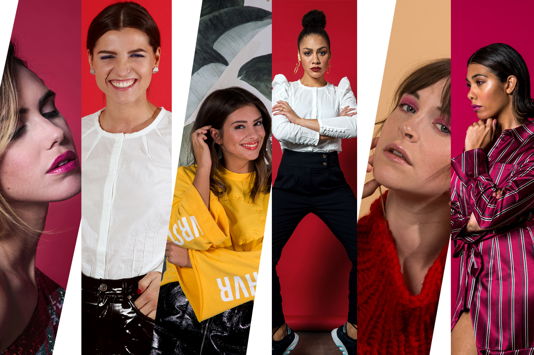 Bild aller 6 Influencermädchen die für uns die Strecke Strong Women & Free Minds geshootet haben