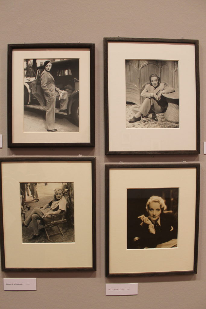 Bilder von Marlene Dietrich in der Ausstellung in Paris