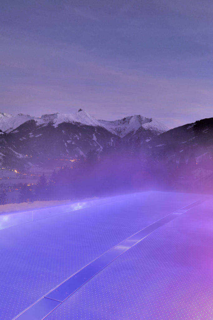 Hotel Das Goldberg in Bad Hofgastein in Österreich, Wellnessbereich, der Infinitipool