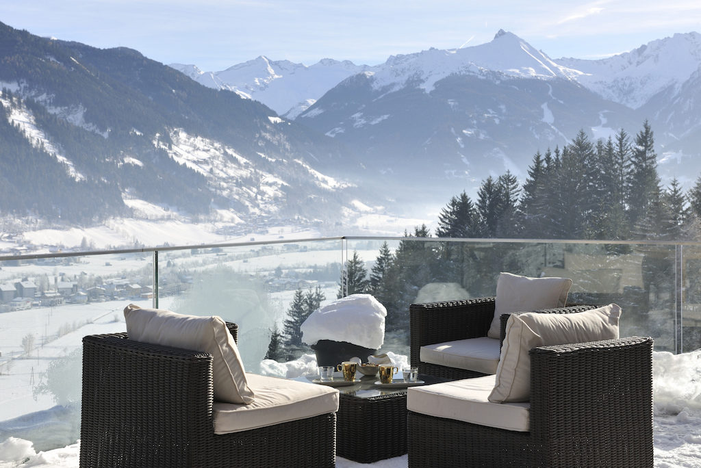 Hotel Das Goldberg in Bad Hofgastein in Österreich, Terrasse