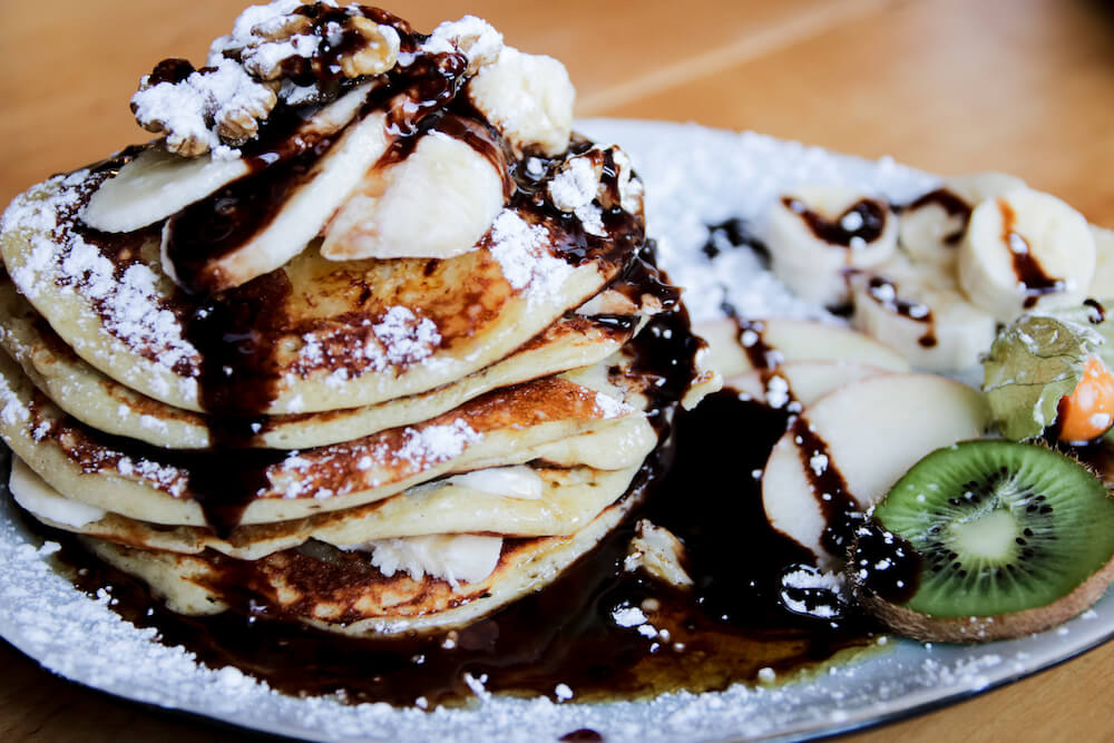 Schokoladen Pancakes im Café Be Coffee My Friend in Berlin Kreuzberg