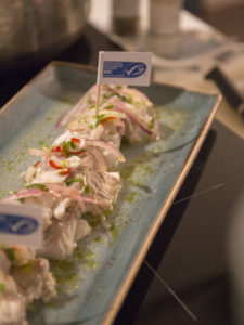 Frischer Fisch beim Kochworkshop