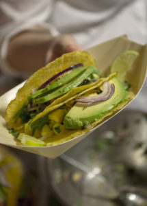 Muschel Ceviche im Taco