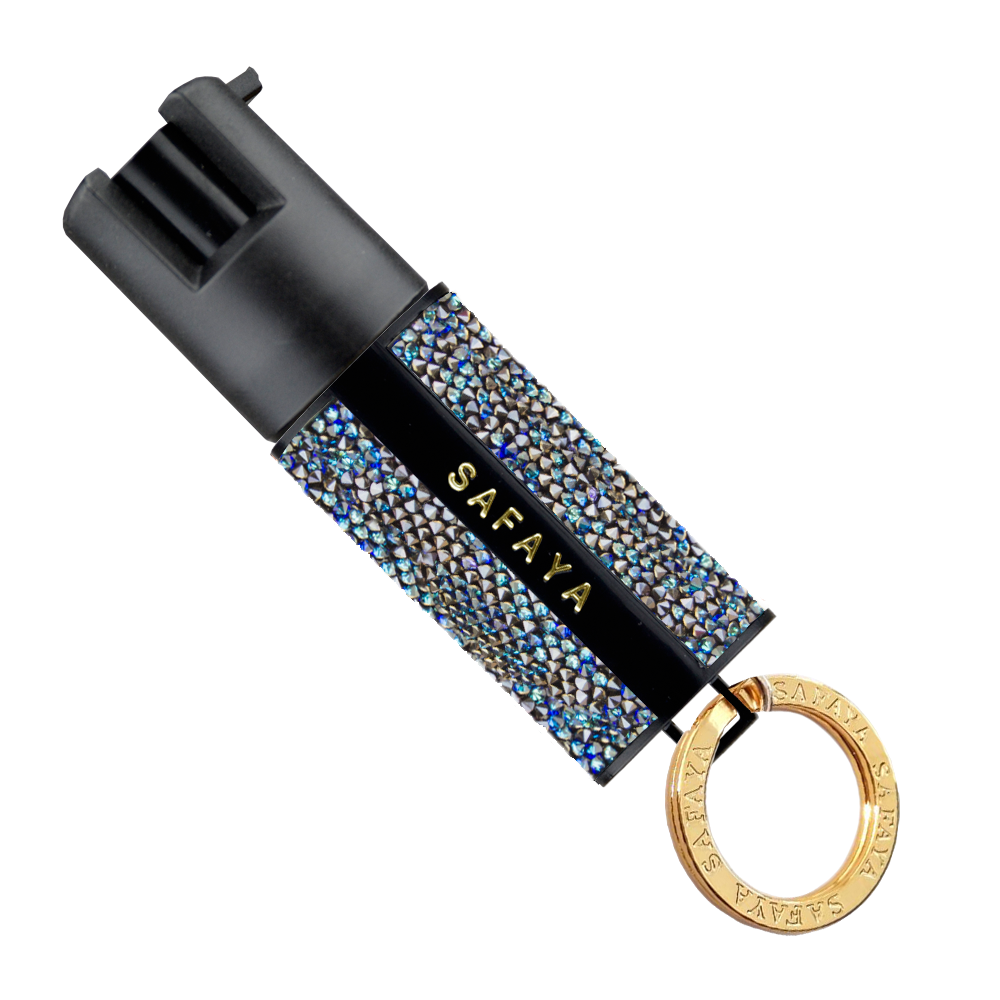 Pfefferspray blau mit Swarovski zur Selbstverteidigung