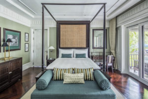 Hotel Suite blau grün klassisch Englisch