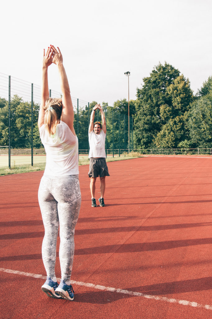 Lauftraining Stretchen lang machen