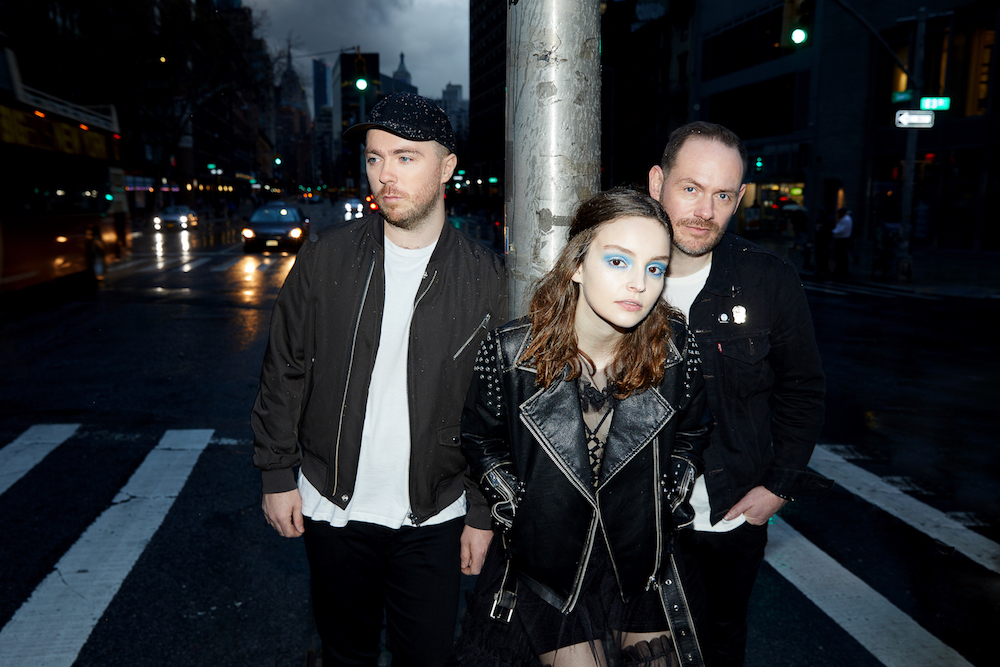 Die Band Chvrches mit Leadsängerin Lauren Mayberry