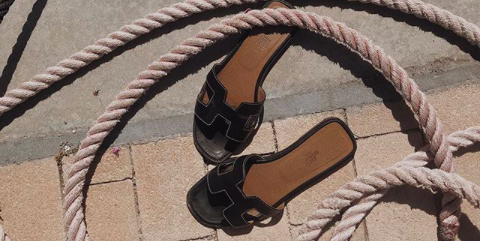Sandale Sommerschuh von Hermes Oran