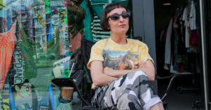 Second-Hand Shop VΛ Vintage in Berlin und Besitzerin Vasiliki Voulgari