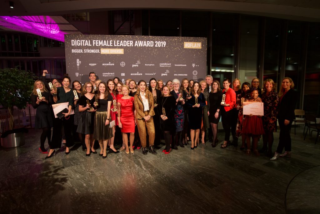 Die Preisträgerinnen des Digital Female Leader Award 2019 von Global Digital Women