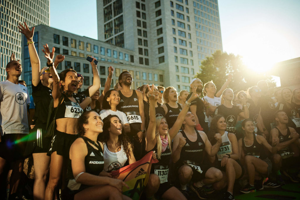Das adidas Runners Team bei der adidas City night 2022