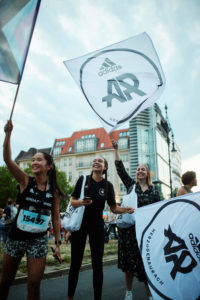 Das adidas Runners Team bei der adidas City night 2022