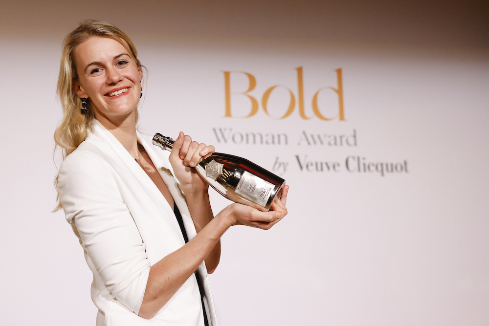 Zarah Bruhn during the Veuve Clicquot Bold Woman Award 2022 on October 4, 2022 in Berlin,
